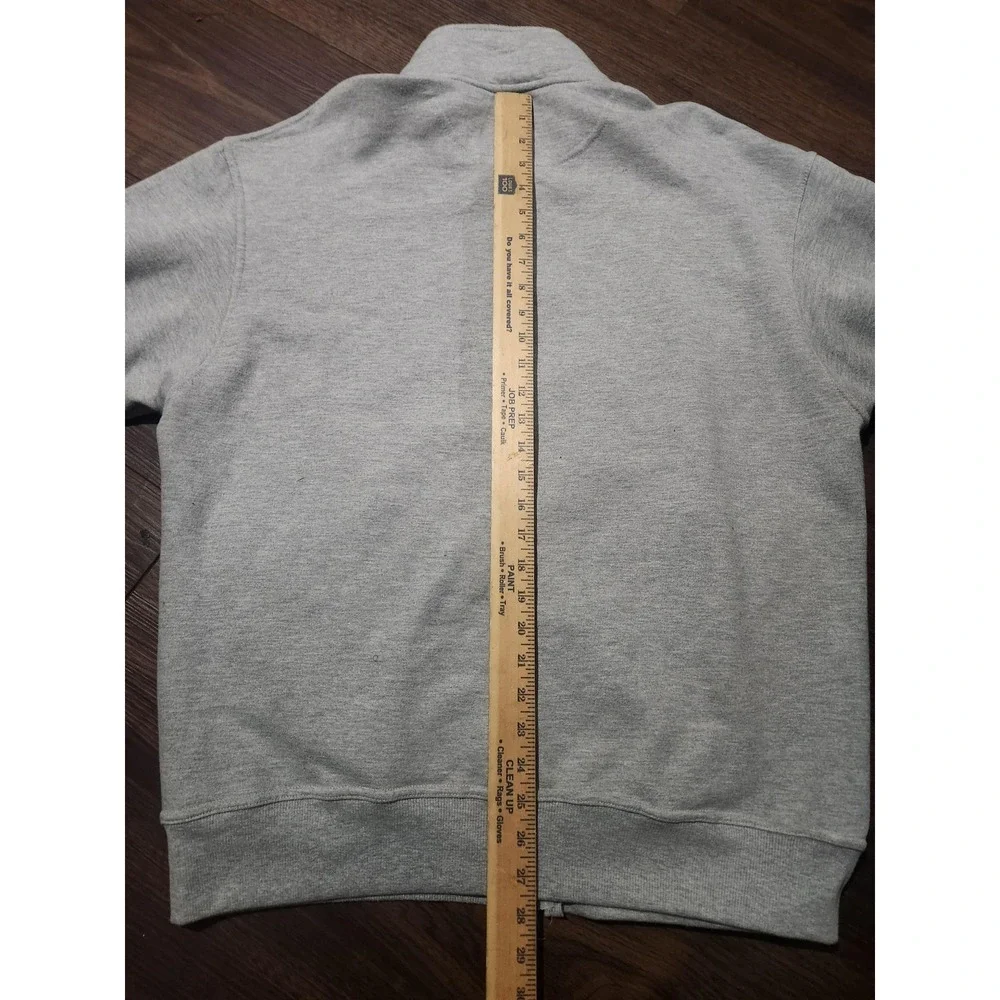 Champion Jacket Mens Large Gray Blue Full‎ Zip Track Fleece Colorblock Athletic